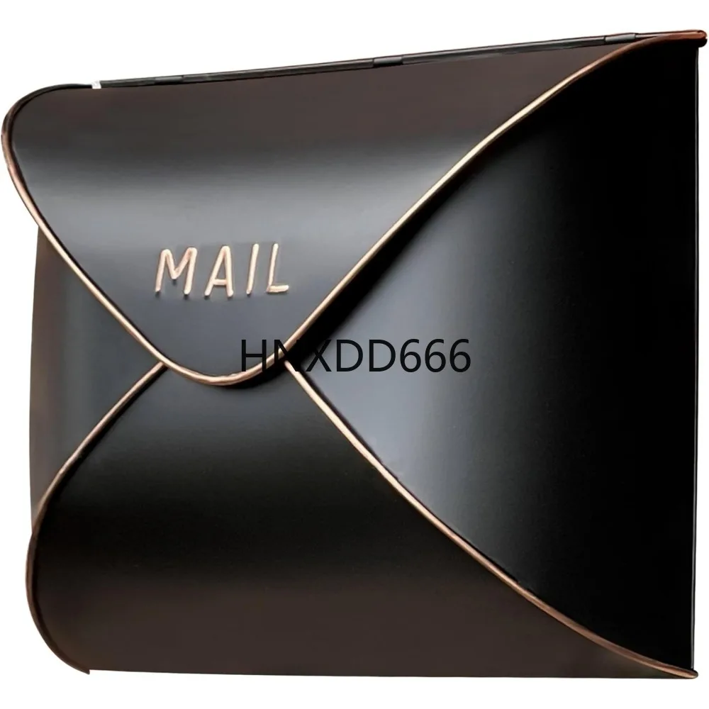 

Black Mailbox Wall Mount, 12.5 x 5 x 10 inch Wall Mount for Outside, Waterproof for Outside, Mailboxes