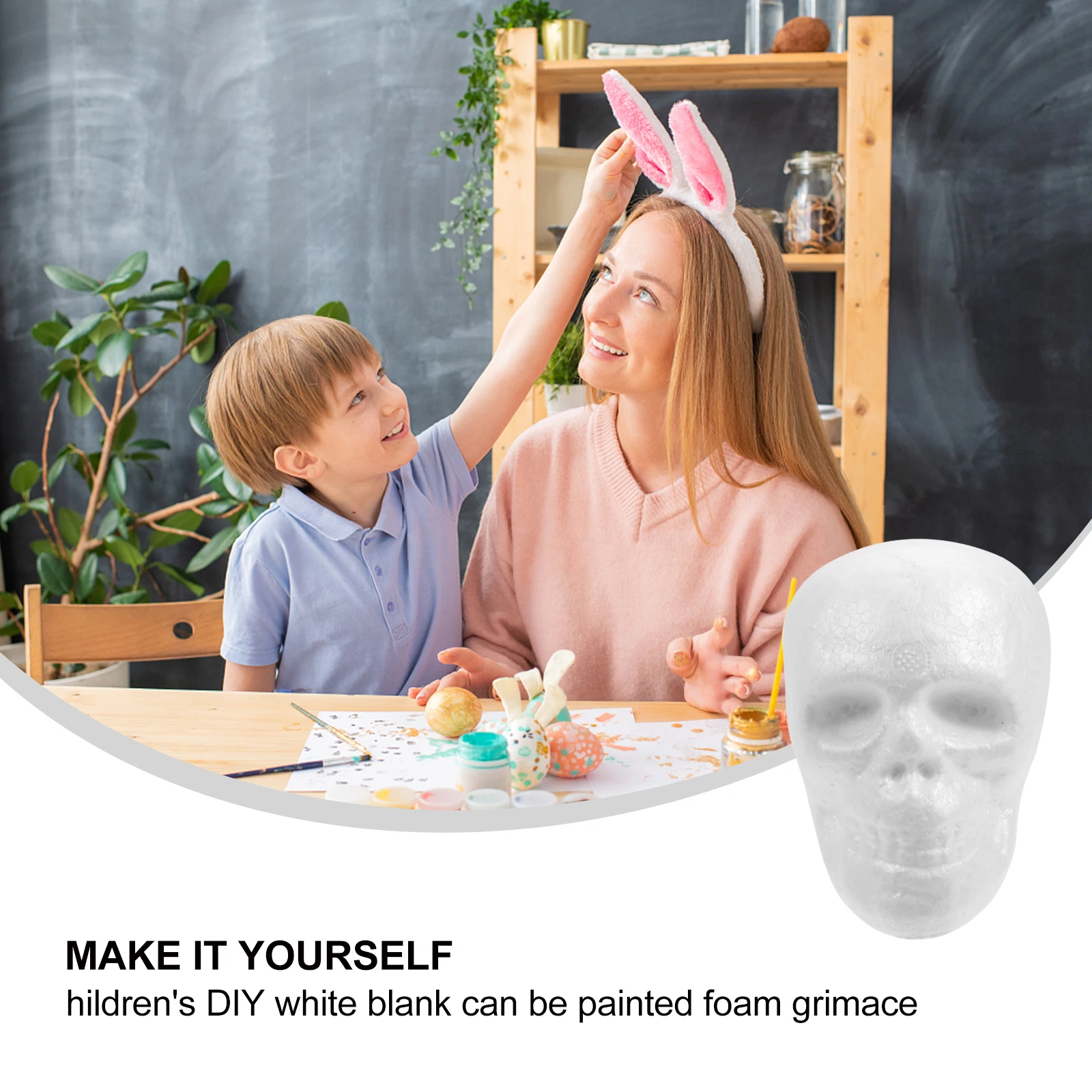 

5Pcs Grimace Foam Balls Diy Supplies For Festivals Parties Essential Painting Tools For Preschool Education