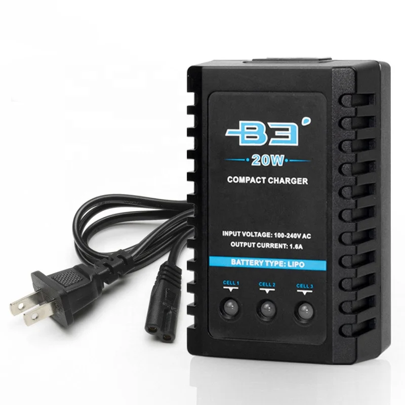 5PCS 2-3S Lipo Battery Charger IMAX B3 20W 1600mA 7.4V 11.1V Balance Charger For RC Helicopter Drone Airplane
