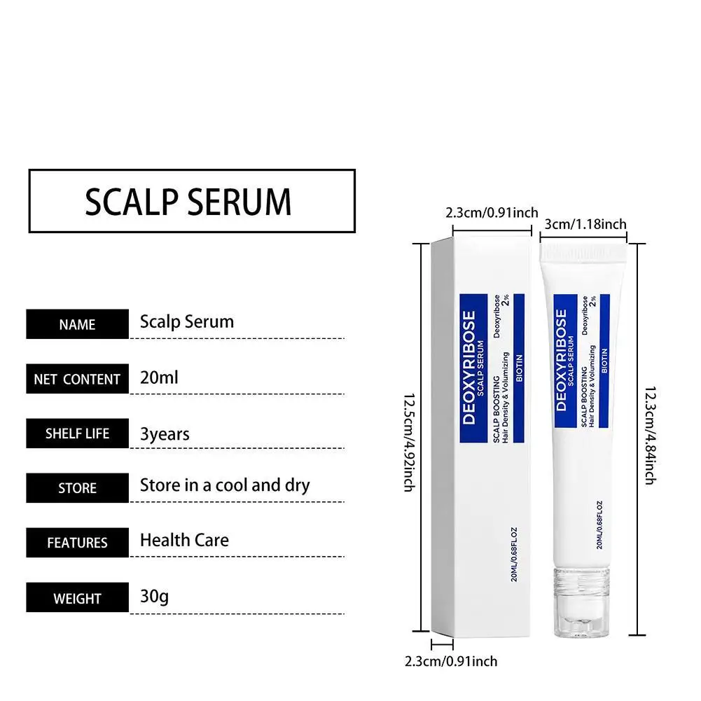 Deoxyribose Kopfhaut-Booster-Serum Haardichte-Volumen-Essenz Erfrischende Nicht-Fettige Kopfhautpflege Roll-on Haarpflege – Detail 16