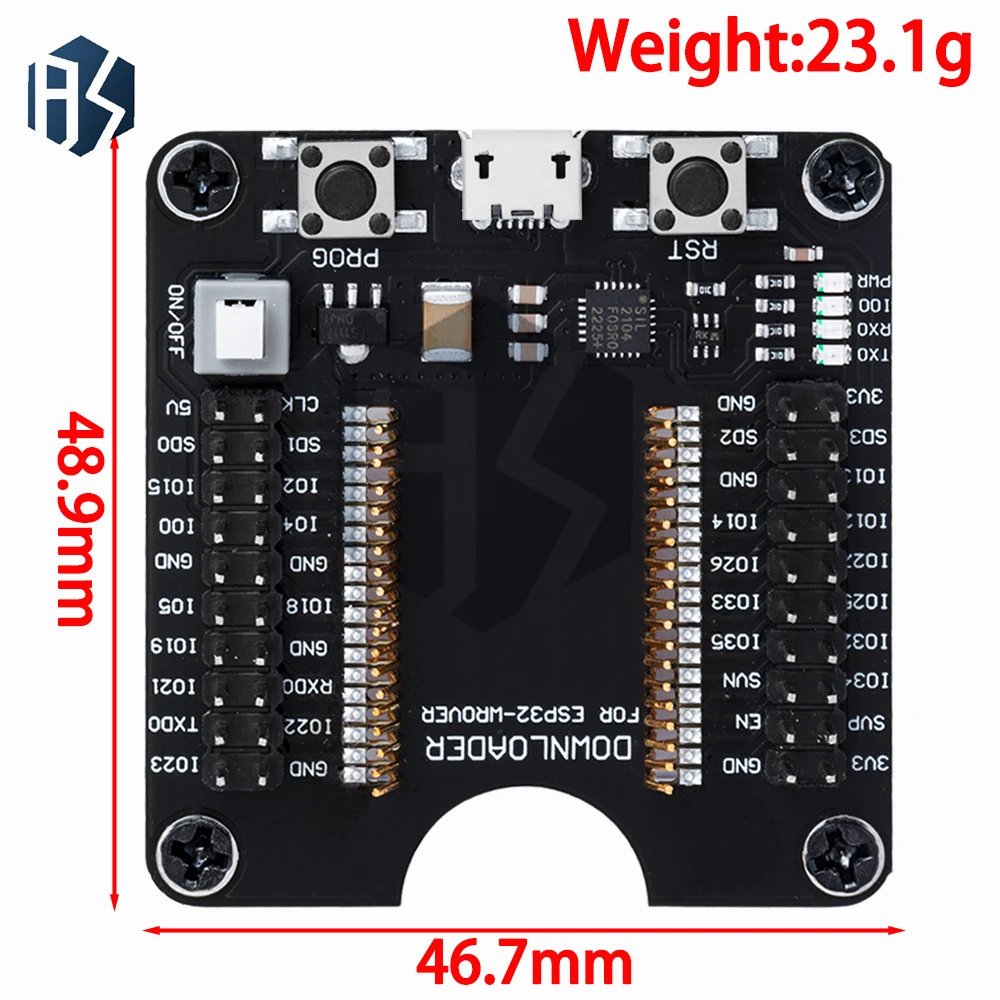 ESP8266/ESP32 Universal Firmware Flashing Fixture Tool  Programmer & Testing Board for ESP-32, ESP-12F/07S/12S Modules