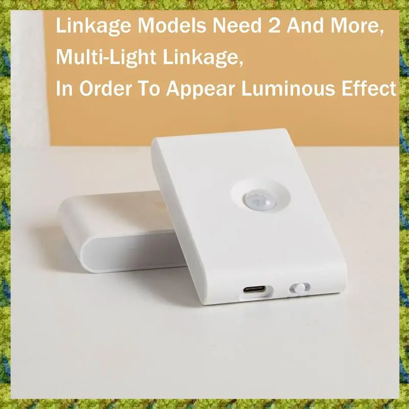 

UISN LED Induction Night Light Sensor Night Light Wireless USB Charging Human Body Induction Wall Light
