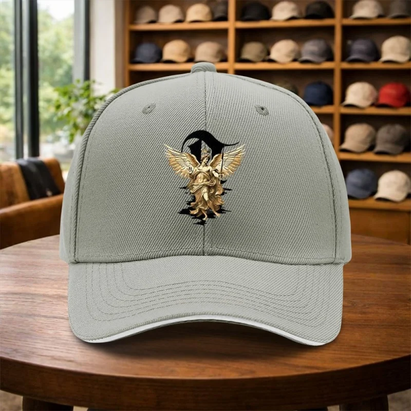 Archangel Michael Adjustable Baseball Cap for Men, Multi-Color, Hip-Hop Street Style