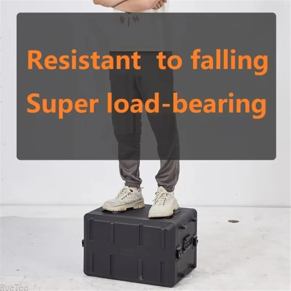 PE Plastic Tool Box Organizer Professional Stage Equipment Cabinet Audio Amplifier Portable Tool Box Shockproof Tools Packaging