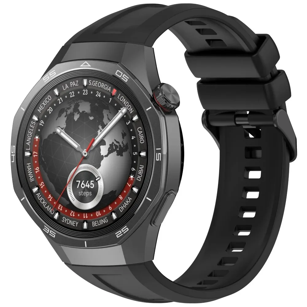 Sport Silicone Strap for Huawei Watch GT5 Pro 46mm Exclusive Interface Comfortable Breathable Band for Huawei Watch GT5 Pro 46mm