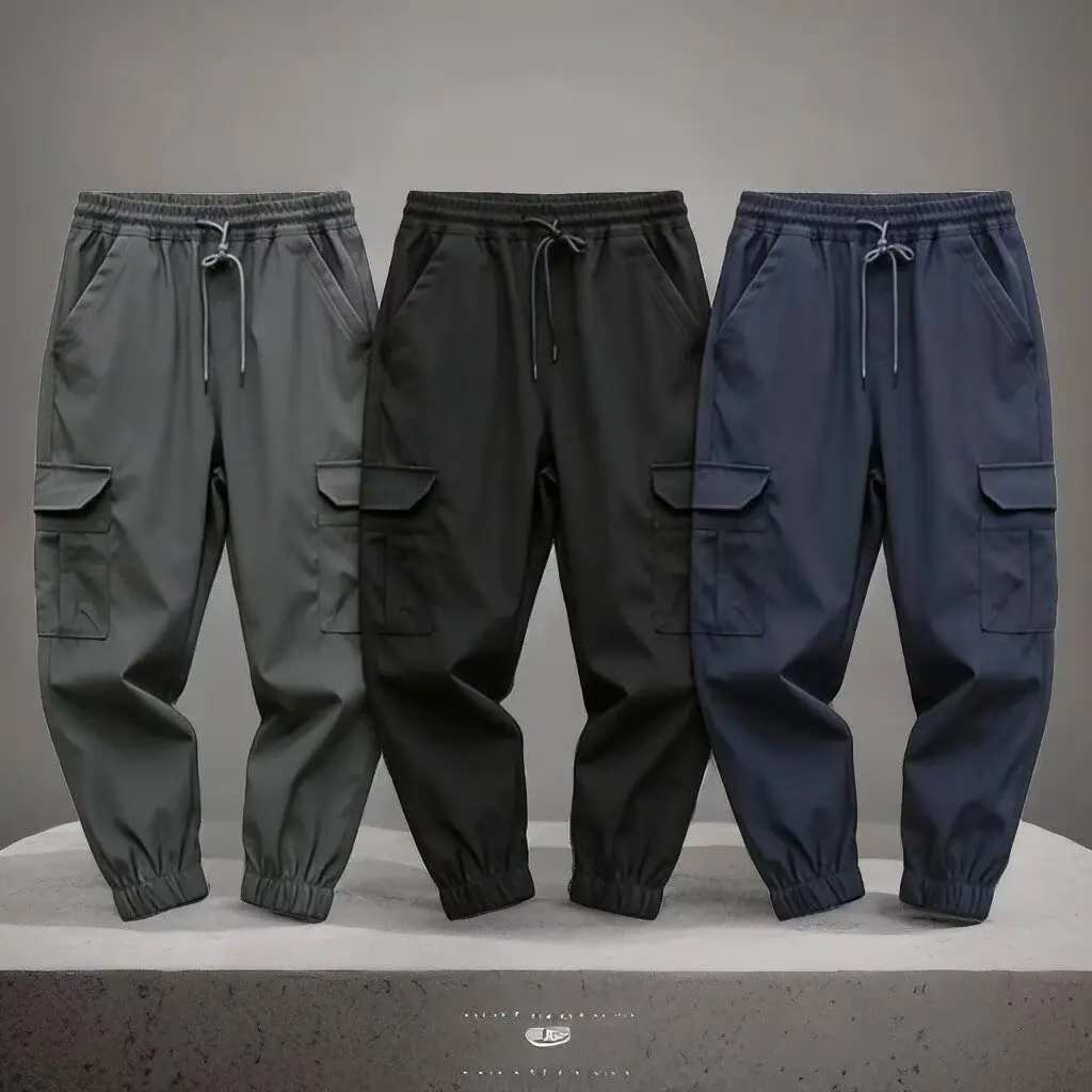 

2026 New Sport Pants Men's Fitness Trousers Summer Thin Loose Quick-Drying Stretchy Sweatpants Running Training Pants