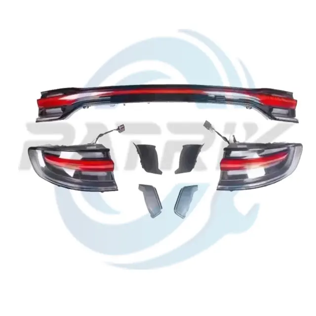 New Arrival LED Dynamic Taillights Rear Fog Lamp Turn Signal Modified New LED Through Type Rear Taillights