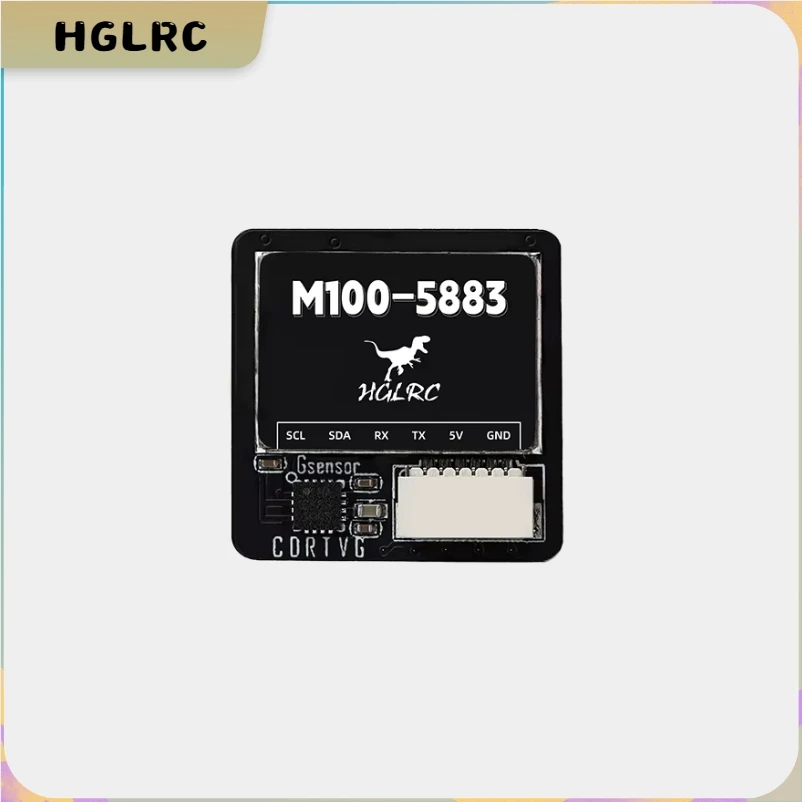 

HGLRC Новый GPS-модуль M100-5883 M10 с компасом, керамическая антенна, бортовые светодиодные индикаторы 21x21 мм для радиоуправляемого самолета FPV дальнего действия