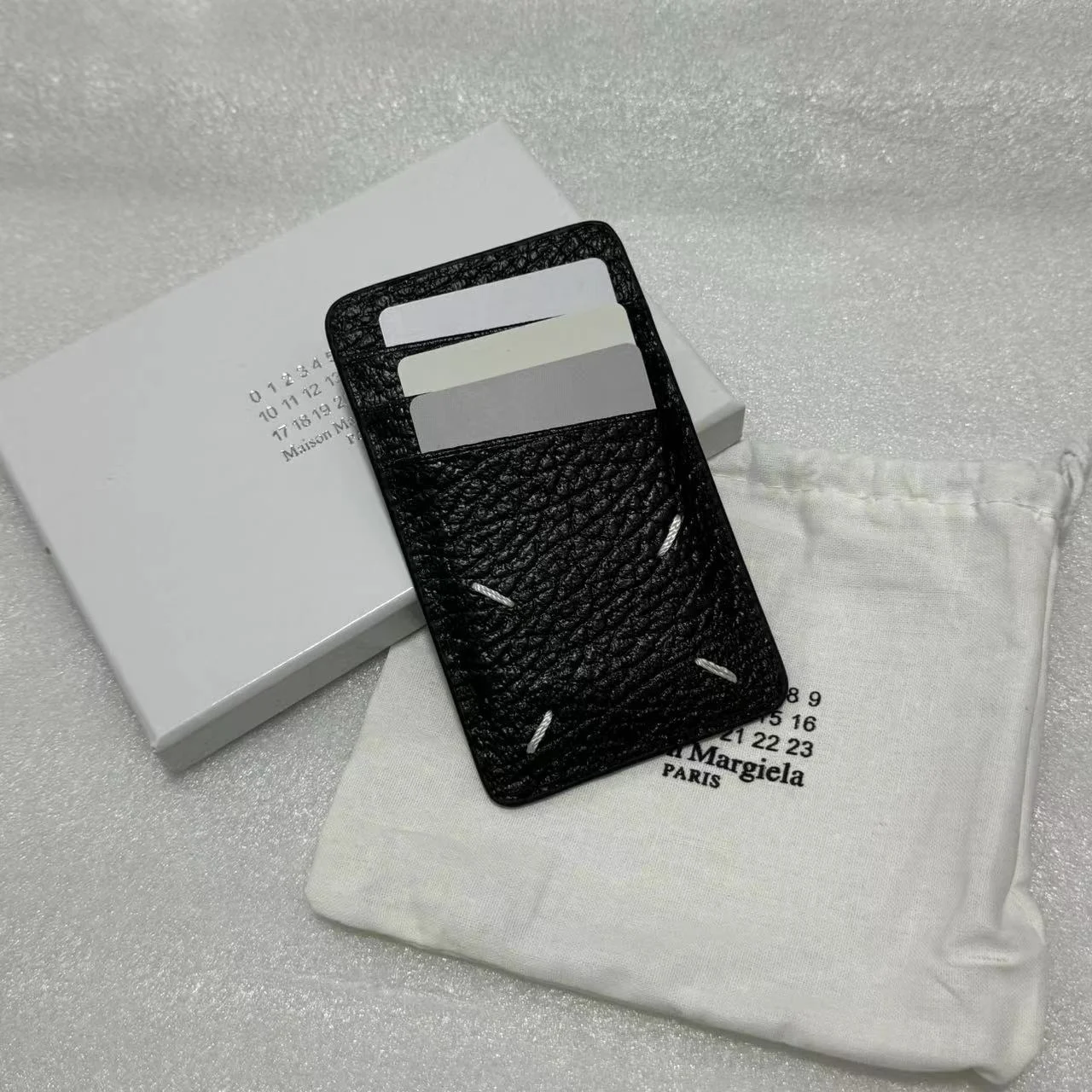 [Ashleyass] Margie Sle  Multi Card Position Full-grain Leather Vertical Long Card Holder Card Holder