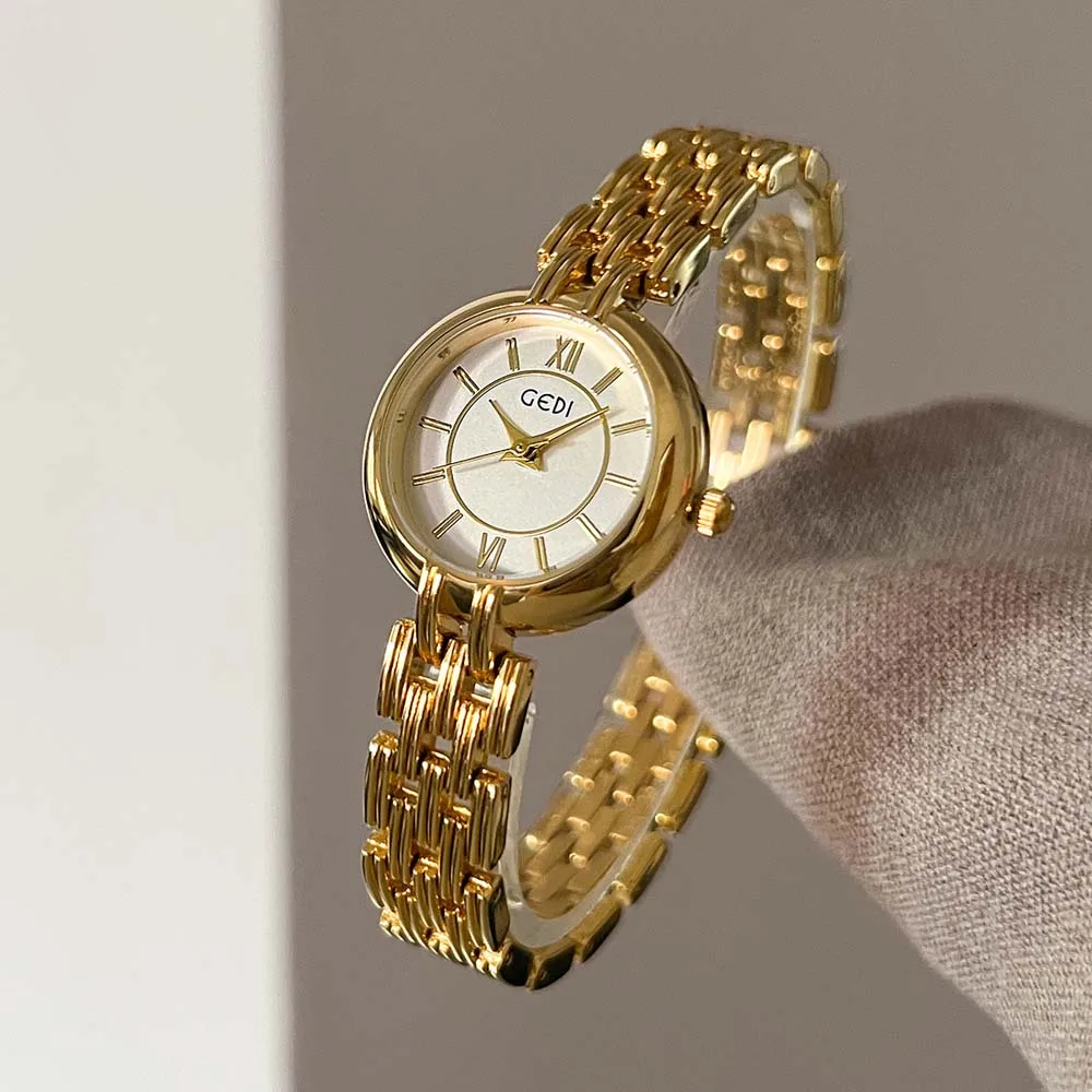 GEDI Artistic Ladies Quartz Watch Retro Exquisite Bracelet Watch for Women Stylish Waterproof Watch Fashion Dress Gifts reloj