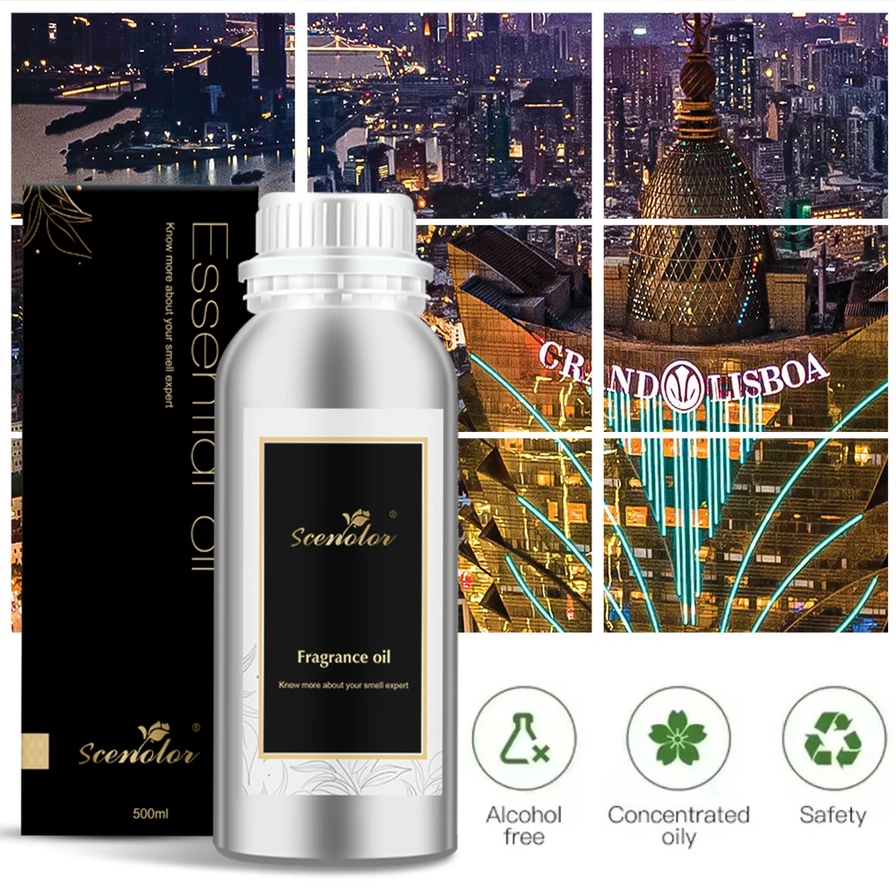 100% Pure Natural Aromatherapy Oils Grand Lisboa Hotel Diffuser Oils 500ML Aluminum Bottle Essential Oils For Soap Candle DIY