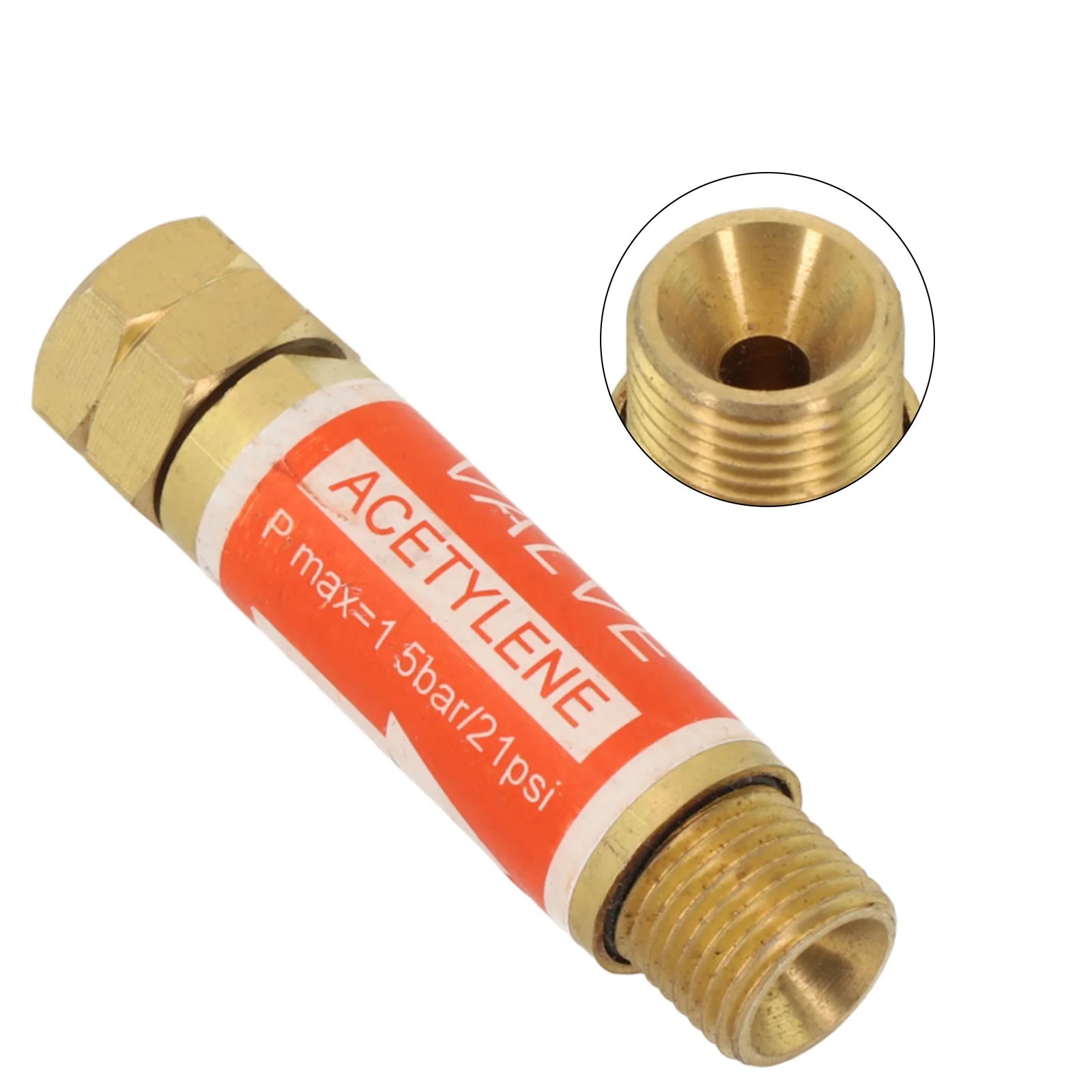 Copper Constructed Acetylene Flashback Preventer with Check Valve Feature Safe Industrial Processes Every Time