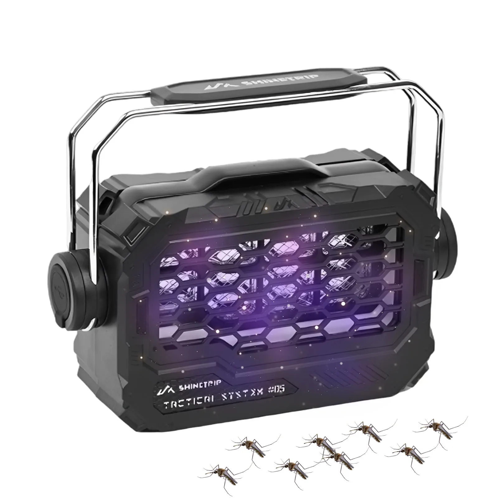 Electric Mosquito Lamp Built-in Dual 2000mAh Batteries Automatic Mosquito Lure for Camping Fishing Night Running Walk Trekking