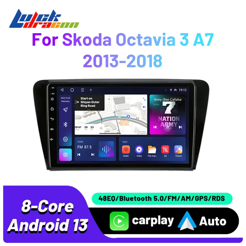 

Carplay Android Auto Bluetooth Wireless Autoradio For Volkswagen SKODA Octavia 3 A7 2013-2018 Car Radio wifi Video Car Video