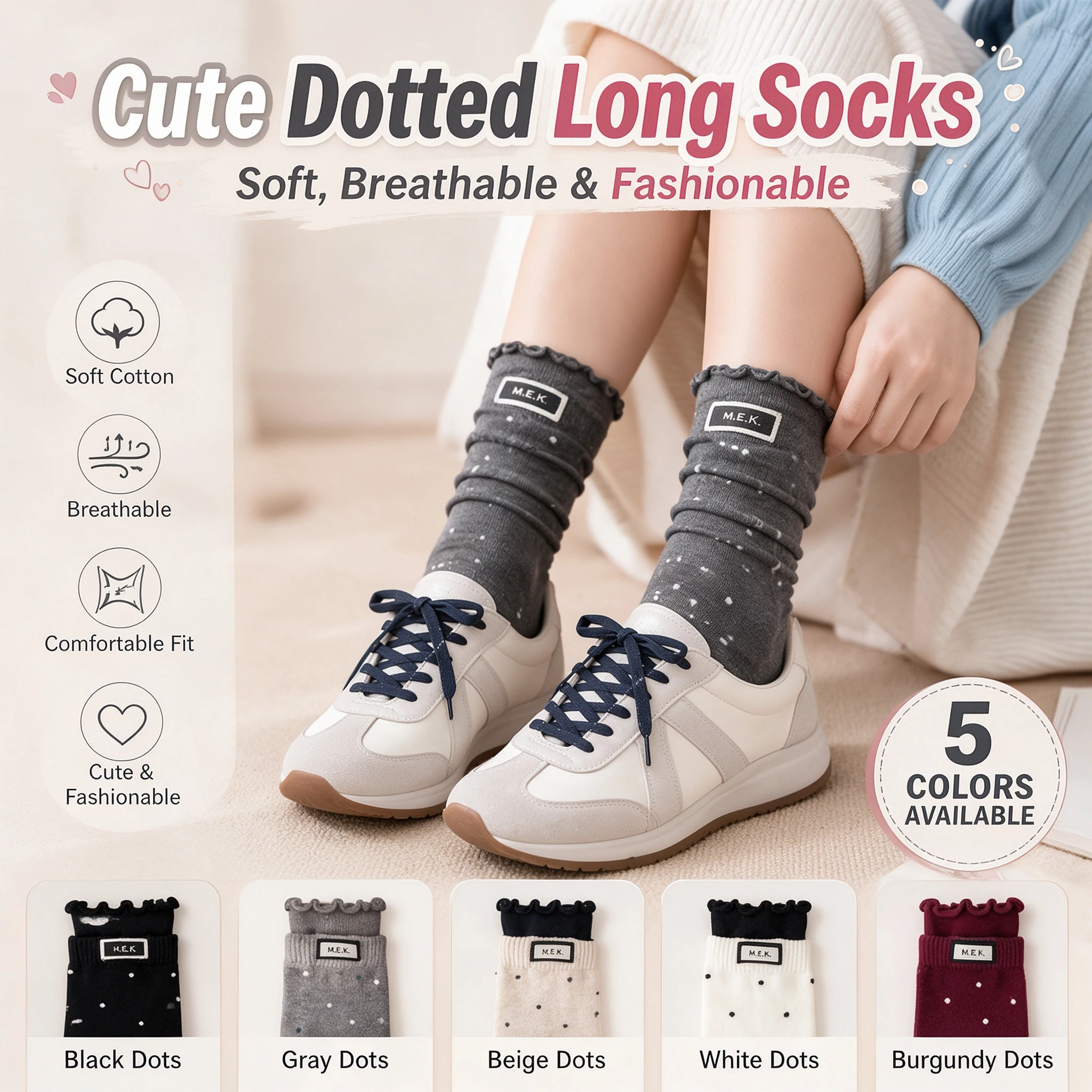 5-50Pairs High Quality Capybara Boy Girl Unisex School Student Children Cartoon Bear Soft Breathable Cotton Crew Socks