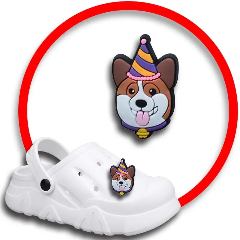 The Birthday Dog Shoe Charms for Crocs Sandals Women Clogs Pins Shoe Decorations Accessory Men Badges Kids Shoes Accessories