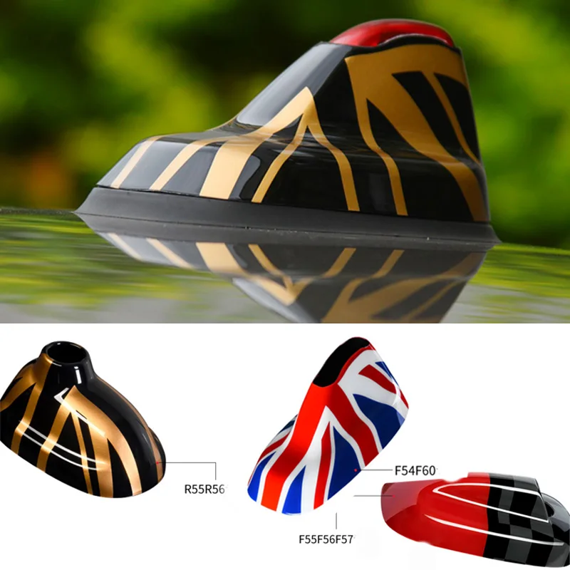 Shark Fin Antenna Cover Car Radio Signal with Adhesive Base Decorative Accessories for Mini Cooper R55 R56 F54 F55 F56 F57 F60