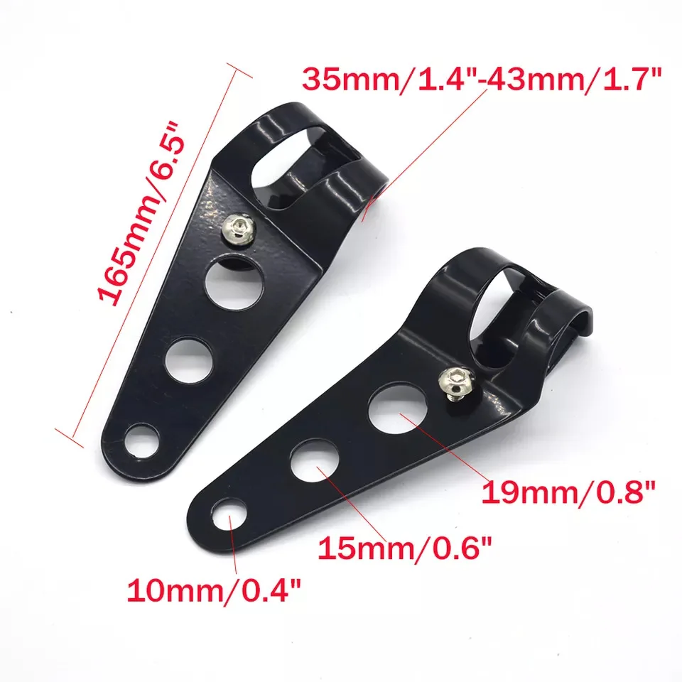 Motorcycle general headlights, motorcycle modification lights + mounting brackets for Harley Cruise Prince retro headlights