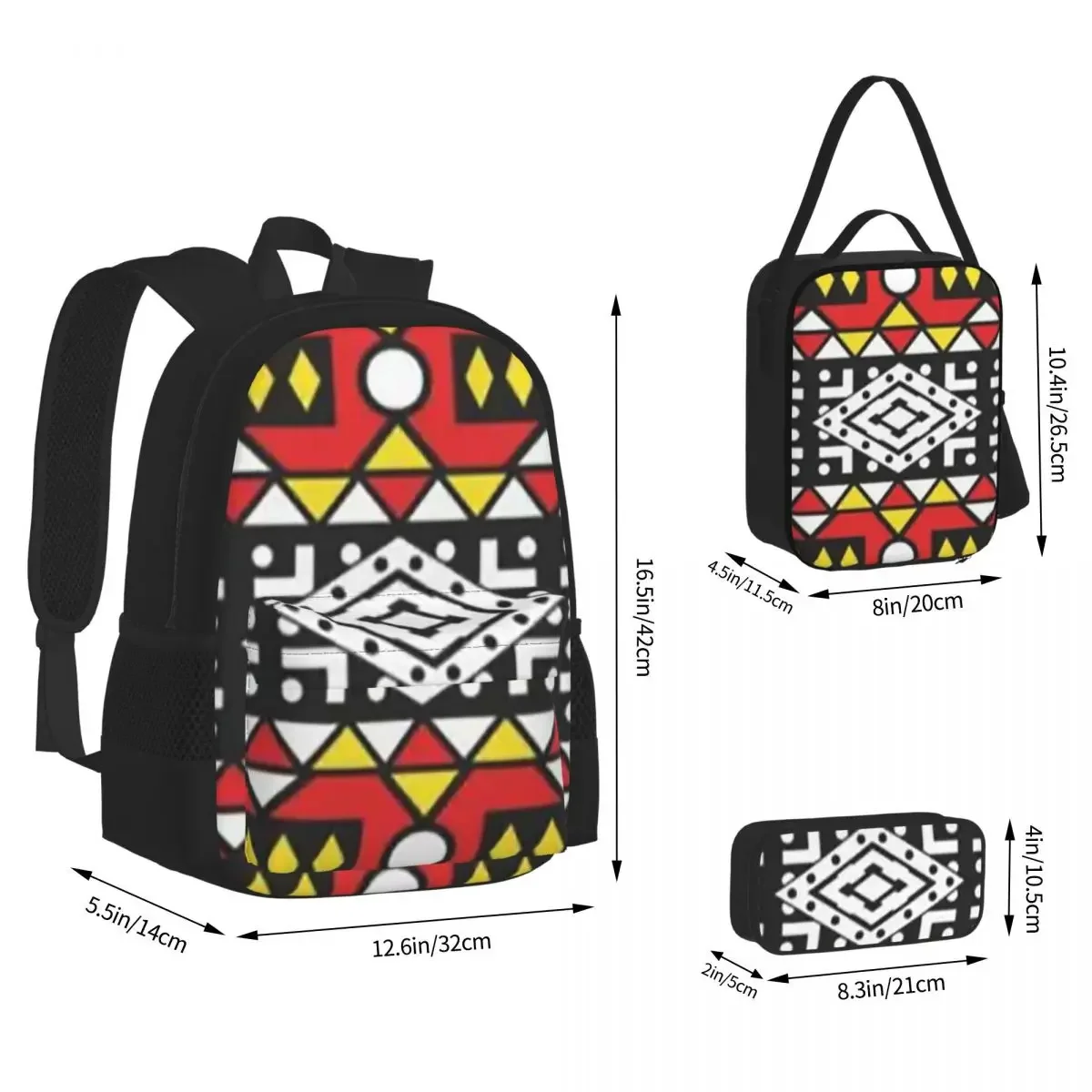 Kizomba-mochila Samakaka Ankara para niños y niñas, mochila escolar para niños, bolsa de almuerzo, bolsa para bolígrafos, juego de tres piezas