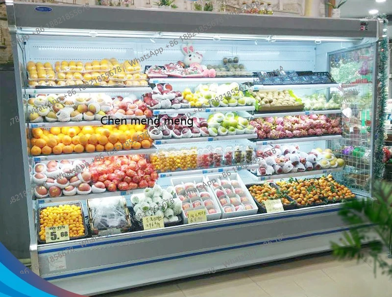 Commercial freezer, supermarket fruit preservation and refrigeration, display cabinet, split machine air curtain cabinet