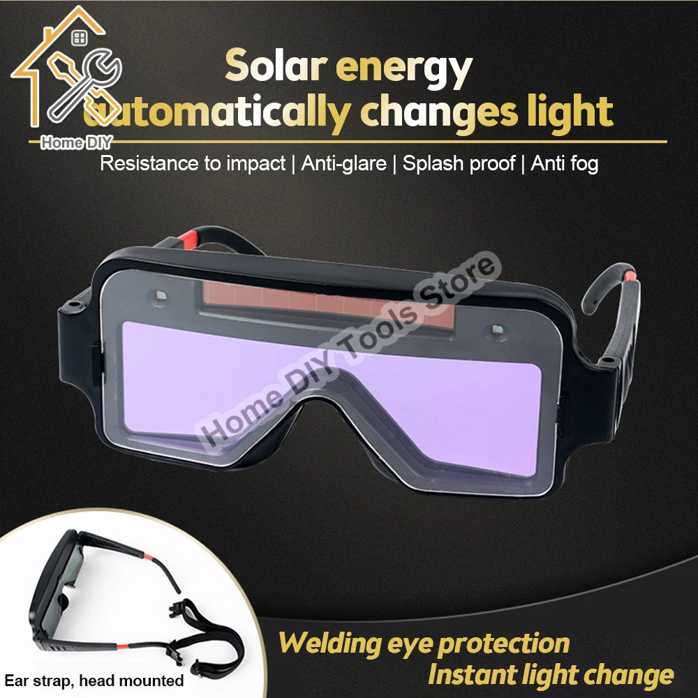 Welding Glasses Automatic Dimming Welding Glasses Professional Weld Glasses Goggles EyeGlasses Multifunction Utility Tool