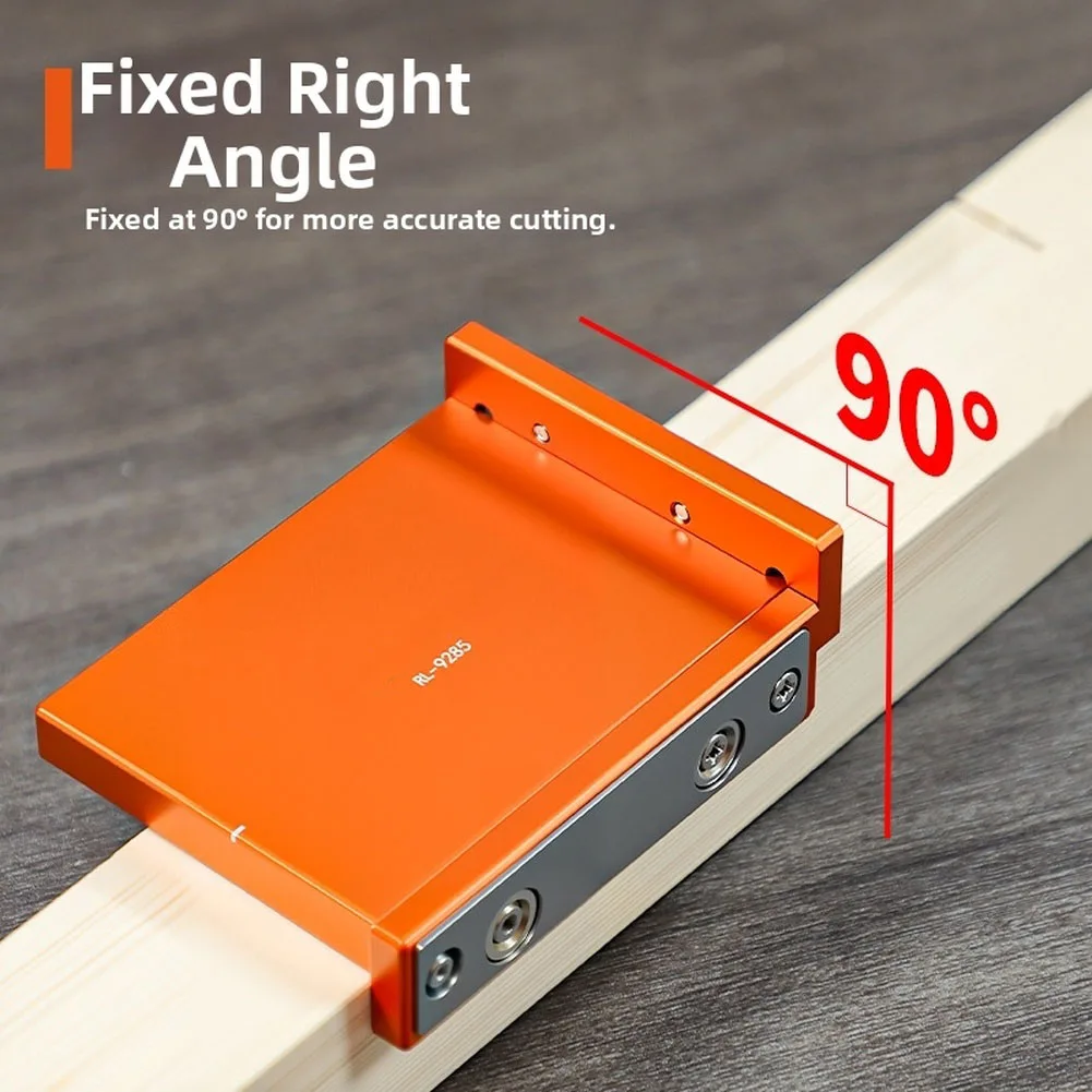 Aluminum Alloy 90 Degree Saw Guide - Right Angle Woodworking Cutting Positioning Tool with Strong Magnetic Base