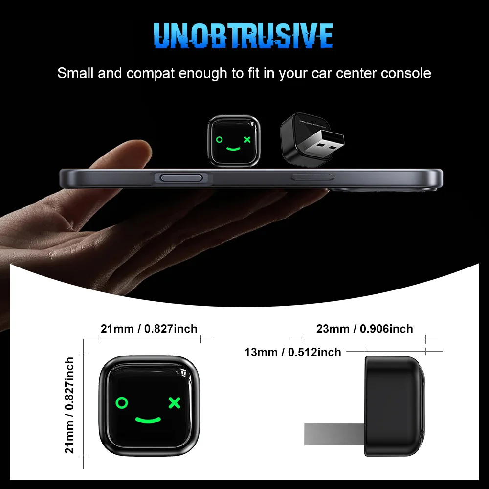 CarPlay Box Mini 2-in-1 Plug and Play Automatic Connection for CarPlay Android Automatic Adapter Automobile Supplies