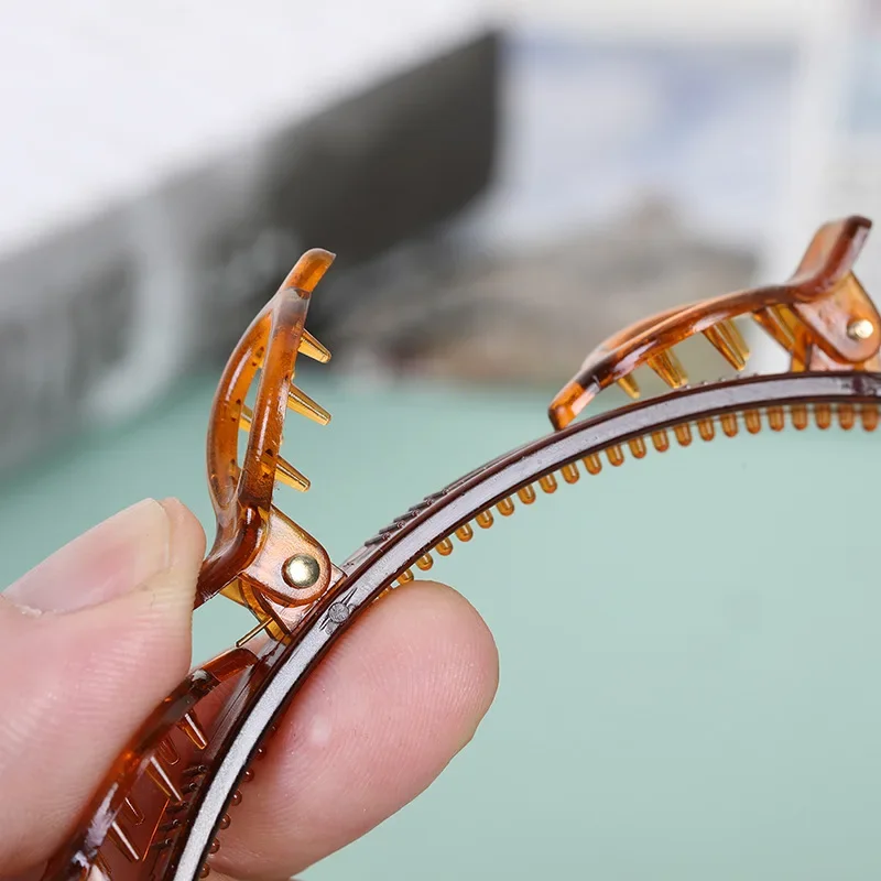 Mehrschichtige hohle geflochtene Damen-Pony-Stirnband, Friseur-Eisen-Zubehör, Haarspange – Detail 3