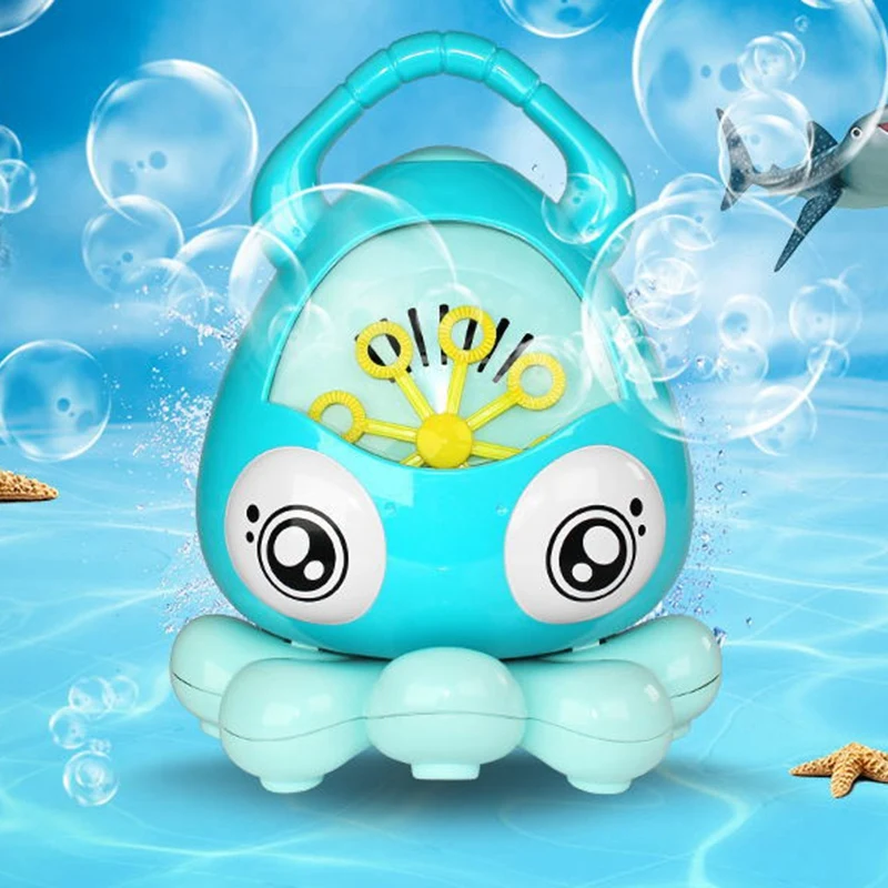 Octopus Automatic Bubble Machine, Portable Music Bubble Maker, Bubble Toys For Boys Girls Age 3+ Outdoor Indoor Parties