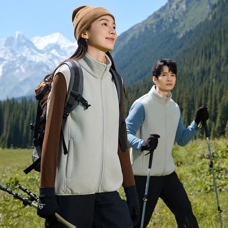 

Minsu JM6.#Ultra-fine Fleece Vest Unisex Lightweight Versatile Warm Top Jacket