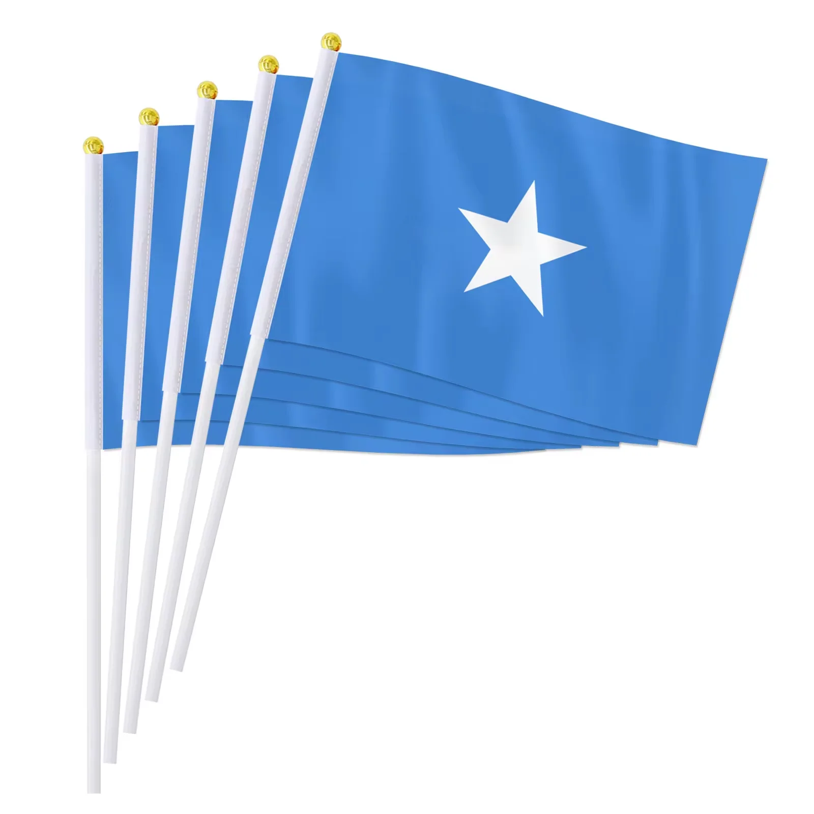 14*21cm Somalia Hand Flag, Somalia Somali National Flag World African Countries Hand Held Small Waving Flag