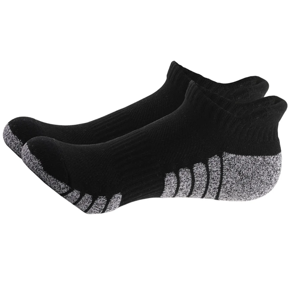 6Pairs Anti-Slip Running Socks Breathable Cotton Sports Socks Ankle Comfortable for Joggers Athletes Workout Practice