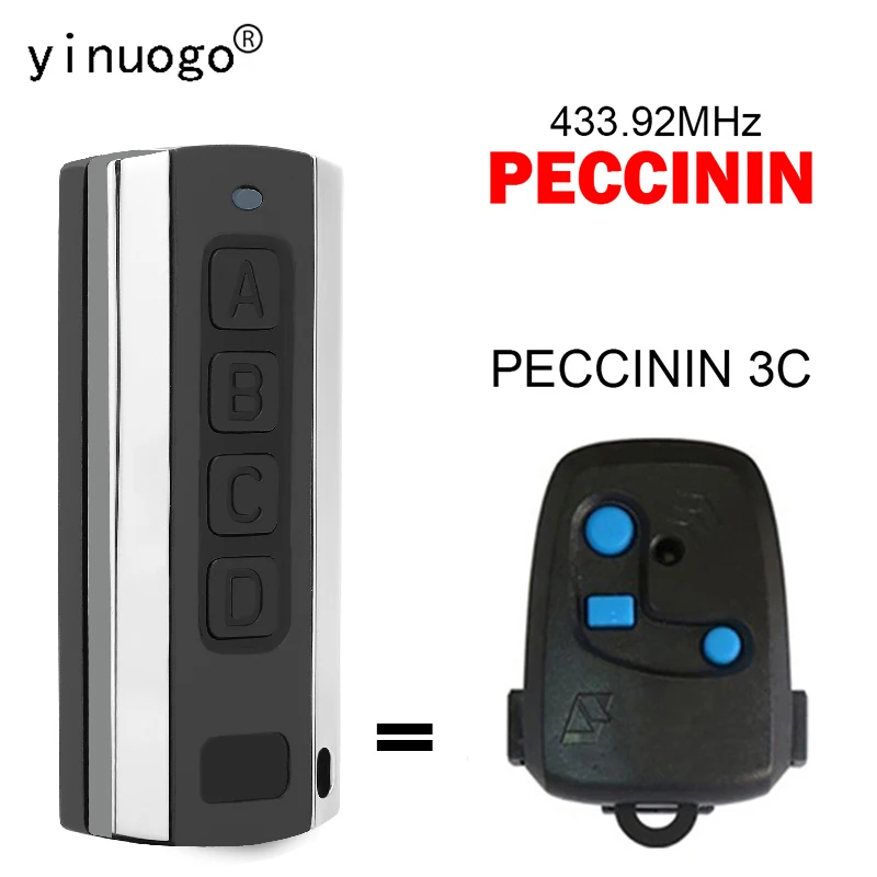 

For PECCININ 3C Garage Door Remote Control Opener Clone 433.92MHz Electric Door Control Copy