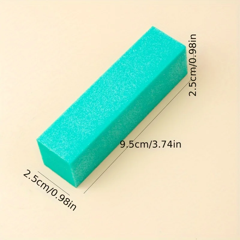1/3PCS Nail Art Sponge Tofu Block Colorful High Foaming Four-sided Grinding Block Nail Manicure Grinding Nail Manicure Tool