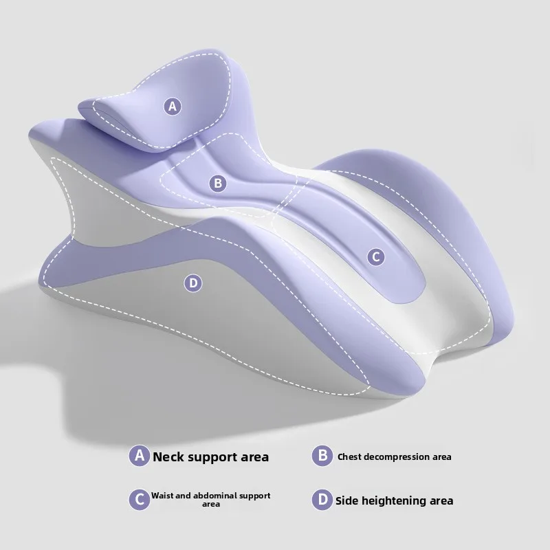 Ergonomic Wedge Memory Foam Pillow for Prone Sleeping, Detachable Bed Pillow for Reading & Abdominal Activities, Multi-Position