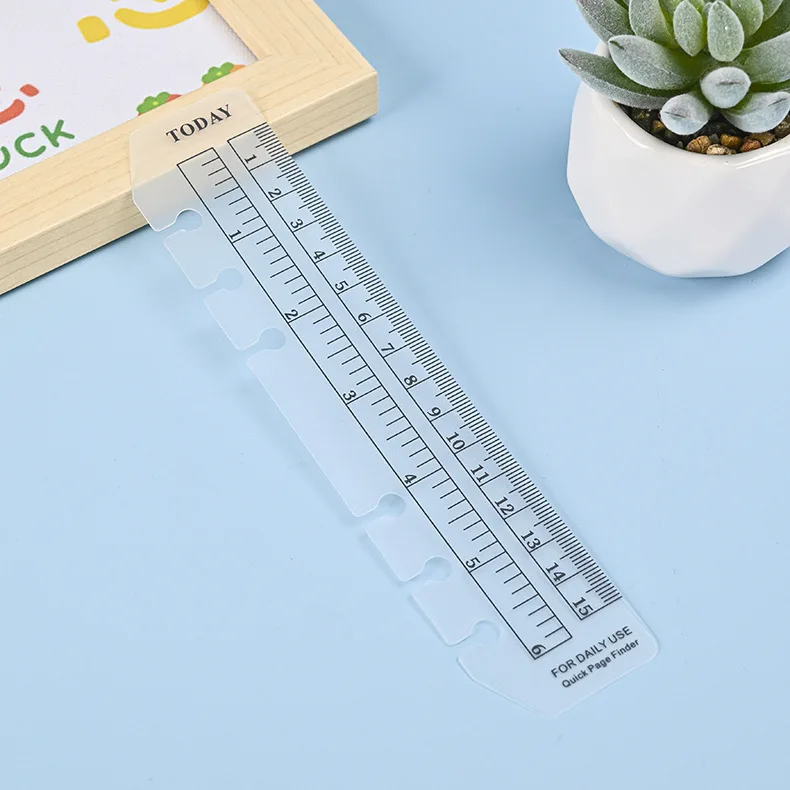 A6 Ruler PP Matt Frosted Planner Agenda Dokibook For 6 Holes Loose Leaf Spiral Notebook Organizer