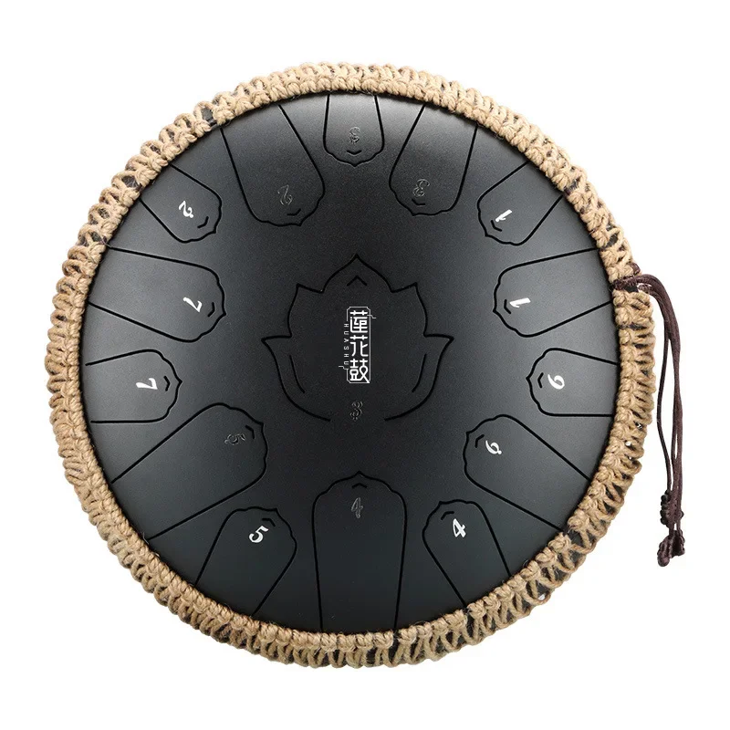 

Steel Tongue Drum 12 Inch 13 Note Tongue Drum Accessories Professional Music Meditation Instrument Musical Instrument Climber