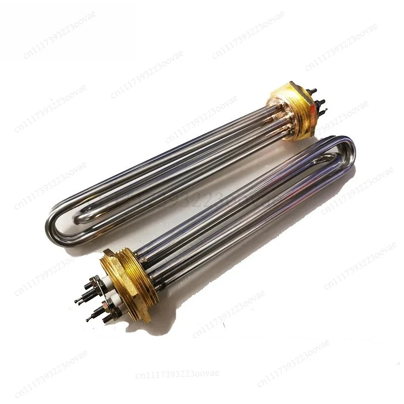 DN40/DN50 220V/380V 3‑12KW Immersion Water Heater Element Stainless Steel Heating Rod For Industrial Farm Replacement Accessory