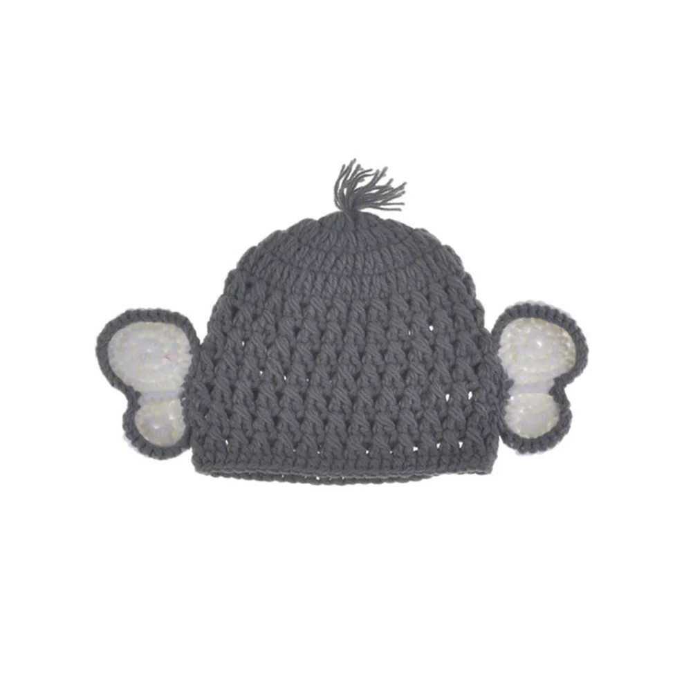 مجموعة واحدة من أزياء التصوير الفوتوغرافي للأطفال على شكل فيل، ملابس حياكة يدوية للرضع، دعائم صور إبداعية، فكرة هدية مريحة قابلة للتنفس #3