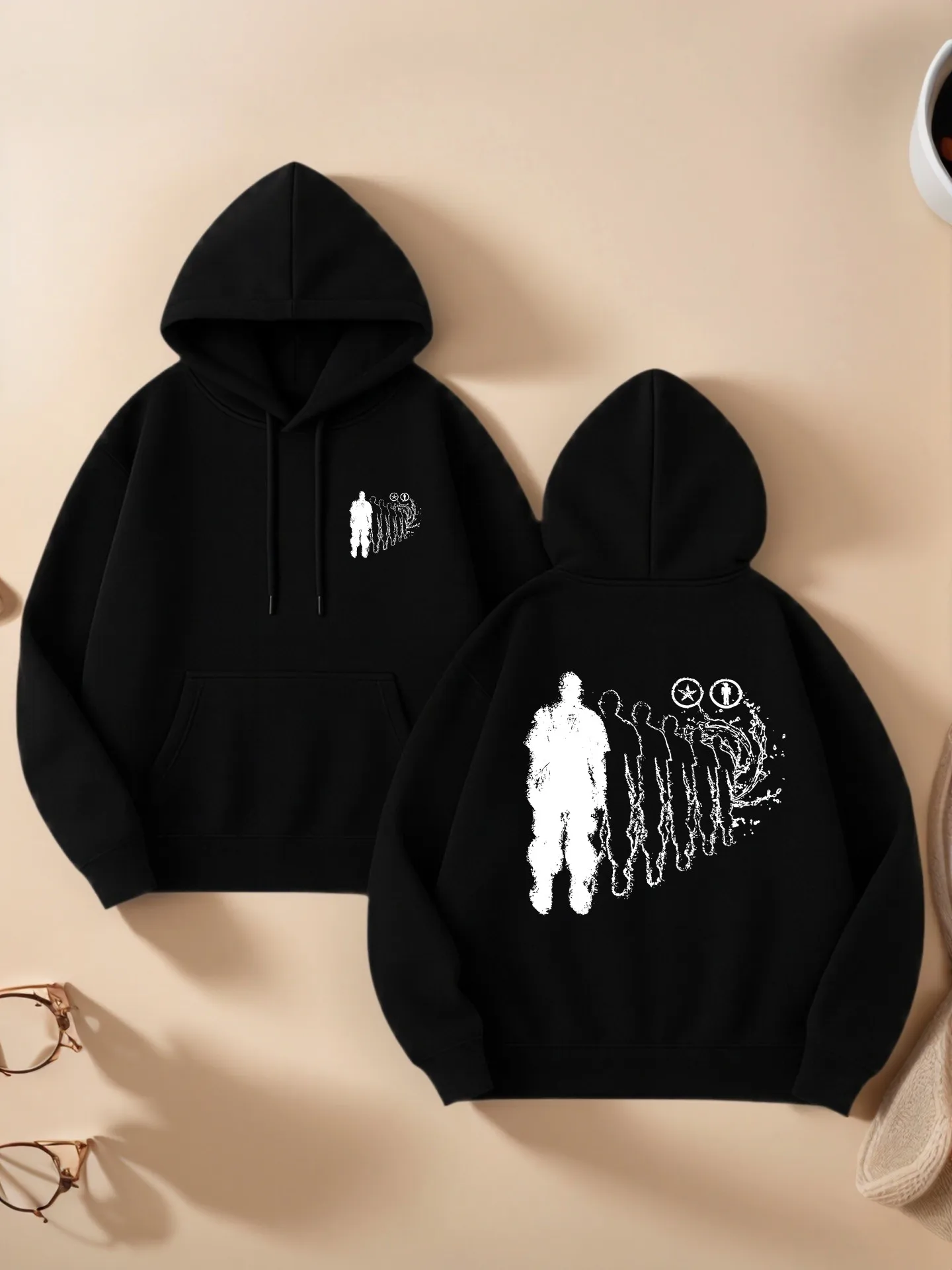 Graphic Hoodie Women, Aesthetic Design, Casual Everyday Wear, Soft Fabric, For Young Men