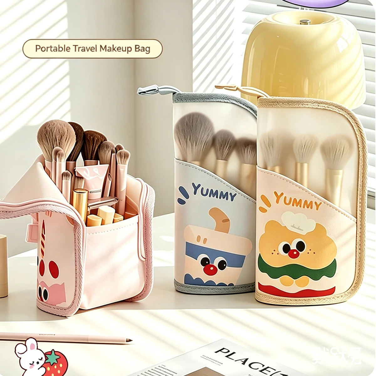 Standing Mesh Toiletry Bag Breathable Quick Dry Toothbrush Case Anti Mold Cosmetic Organizer For Travel College Dorm Gym Shower