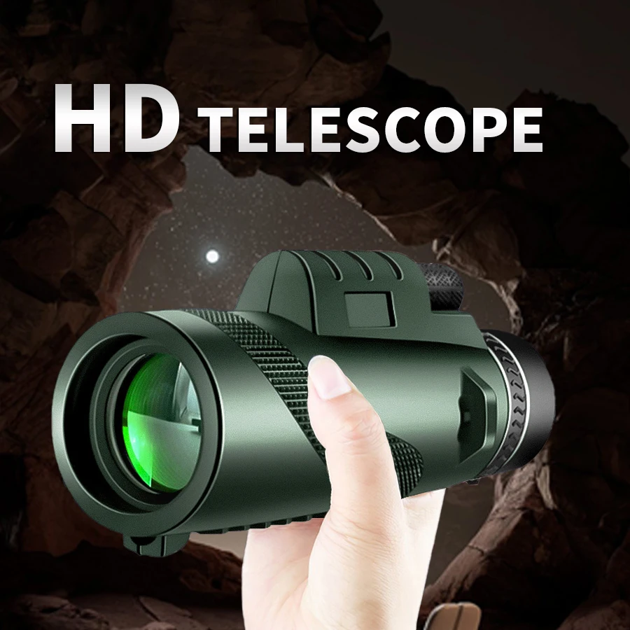 Telescope 8X42 Monocular IPX4 Waterproof Bak4 Prism Long Range Powerful For Concerts Competitions Hunting Outdoor Camping