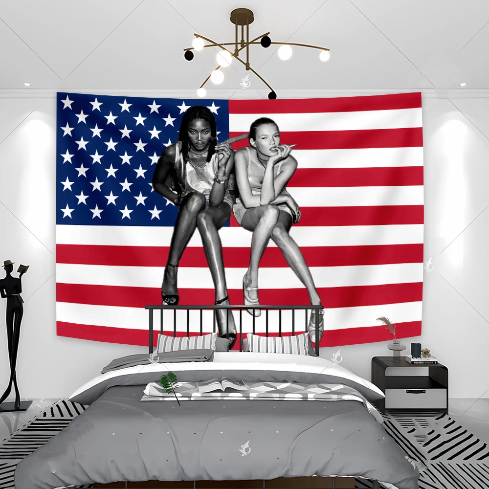 Hip Hop E-Girl Wall Hanging Flags Tapestry College Dorm Room Decoration Bedroom Outdoor Parties Gift Children's Room Decoration