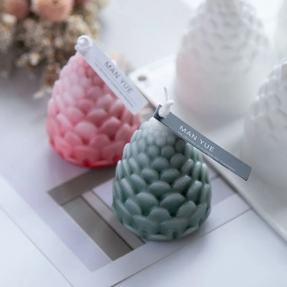 1 pcs 8 Cavity Cake Tools Gift Silicone Food Grade Cupcake DIY Christmas Decor Resin Mold Pine Cone Mould