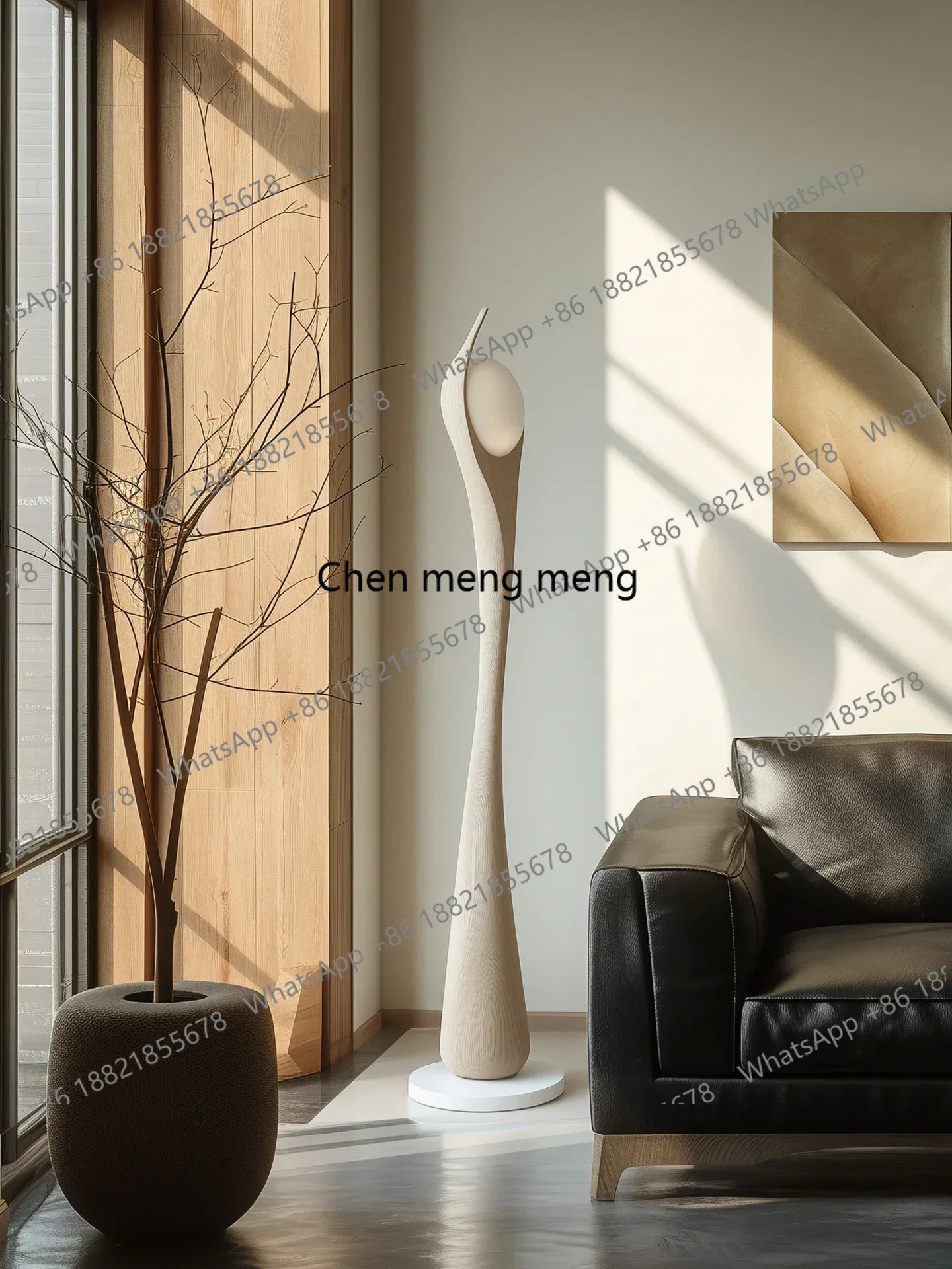 NQ52 New arrrive Designer art solid wood floor modern simplicity high sense living room sofa decorative vertical ornament