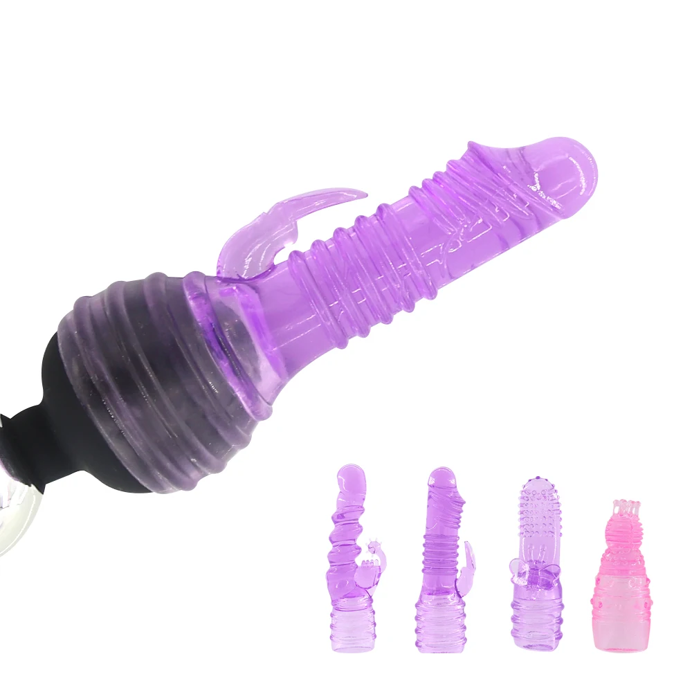 EXVOID Head Covers Vibrator Cap AV Rod Head Cap Adult Products Magic Wand Attachment Dildo G Spot Massager Tongue Vibrators