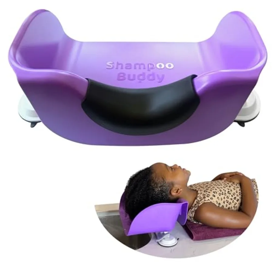 

Портативная раковина для мытья волос Shampoo Buddy для малышей и подростков, портативная чаша для мытья волос, которую можно использовать в ванной или раковине.