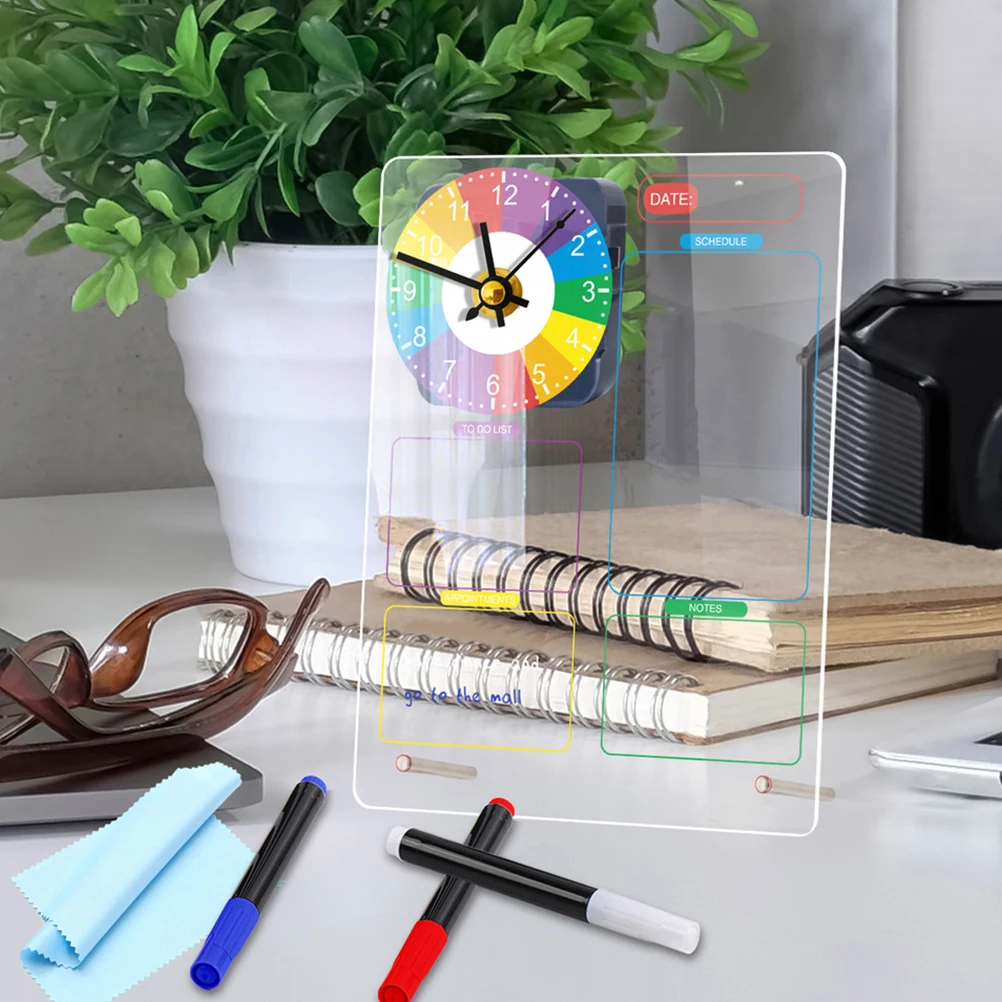 

Acrylic Planning Note Desktop Notepad Multi Memo Memo Board Desk Dry Erase Board Office Table Dry White