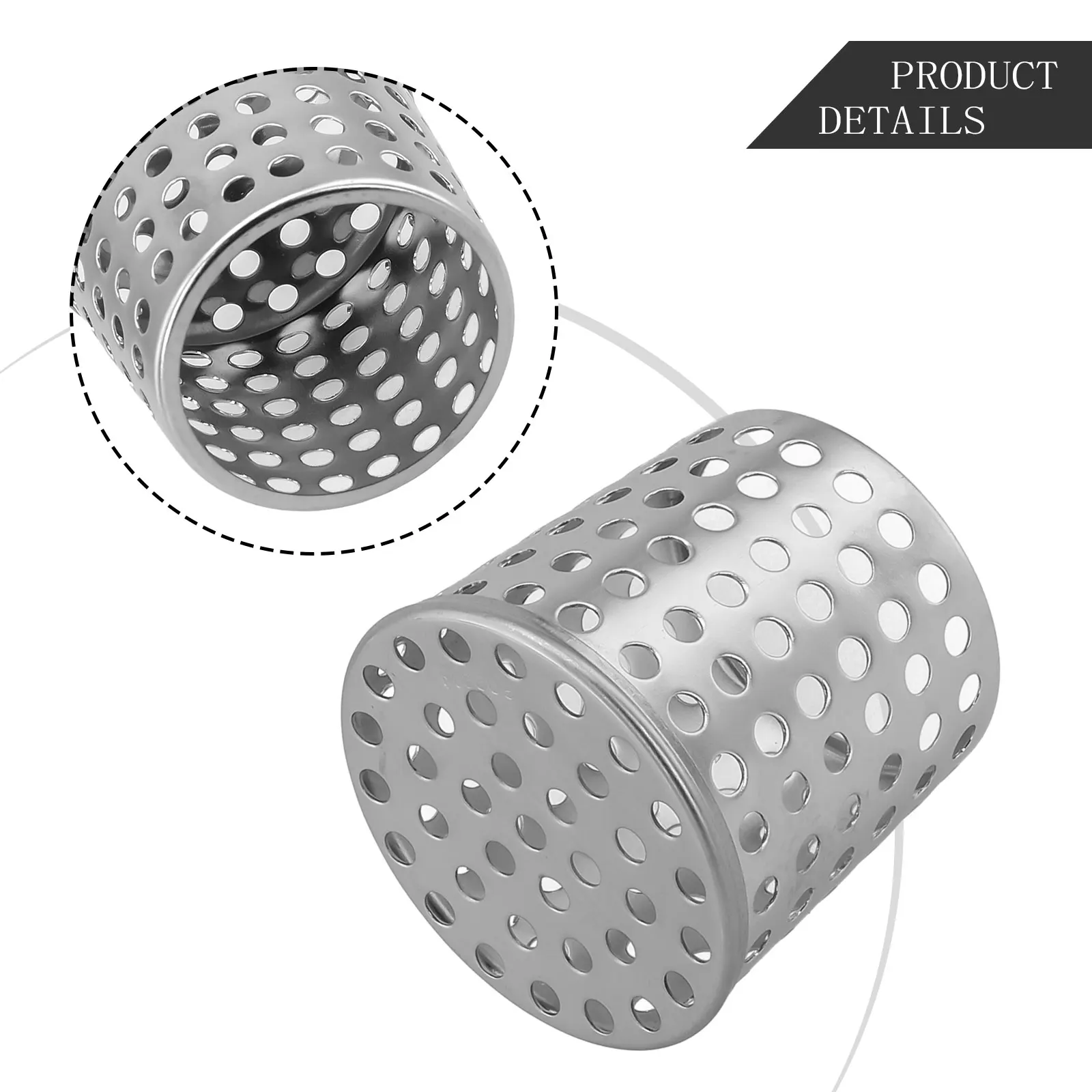 Stainless Steel Anti Blocking Rooftop Floor Drain Cover For Drainage Outdoor Tool Side Circular Hole Drain Screen Strainer