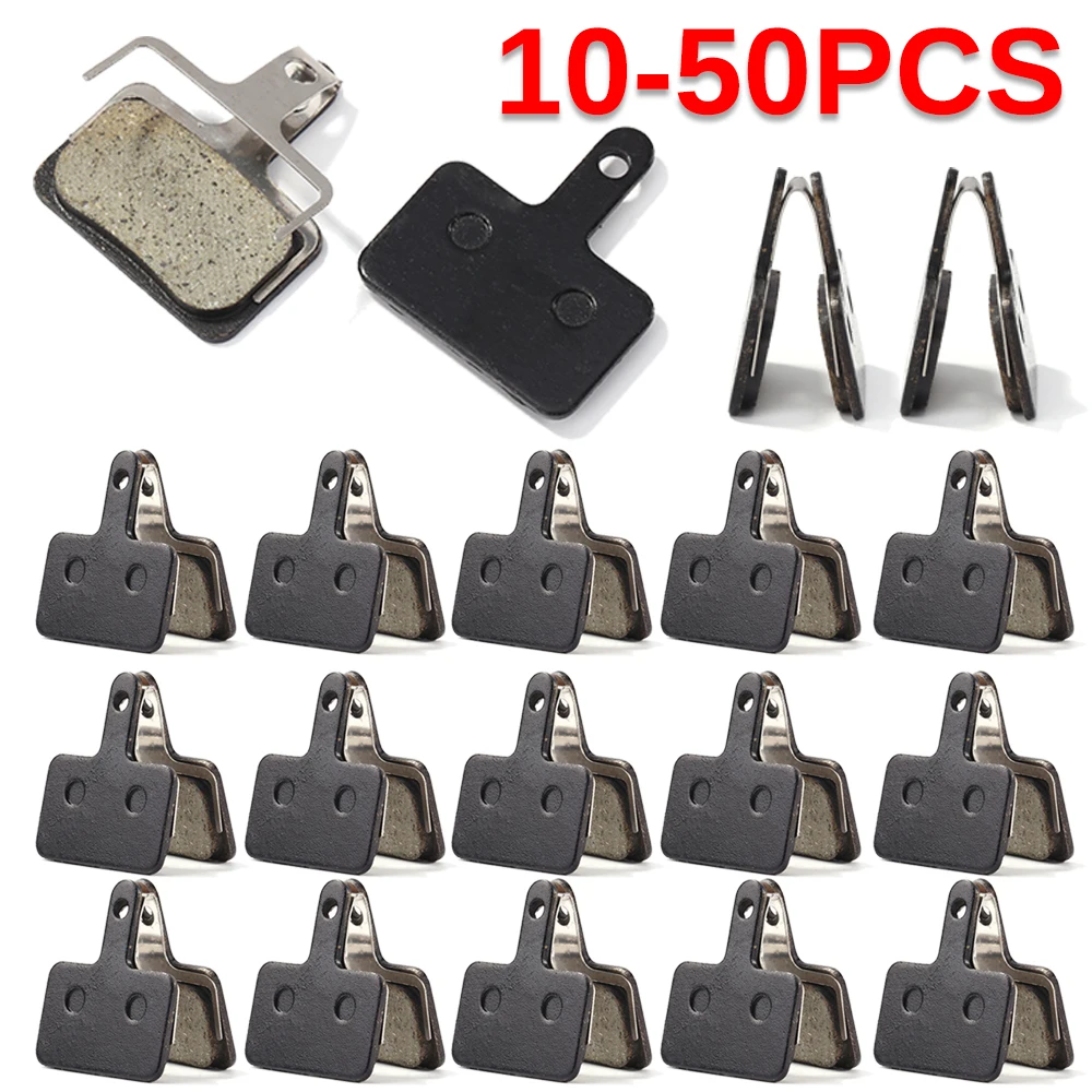 10-50 Set MTB Road Bicycle Disc Brake Pads for SHIMANO B01S MT200 M315 M375 M395 M416 Resin Semi-Metallic Cycling Brake Pad Part